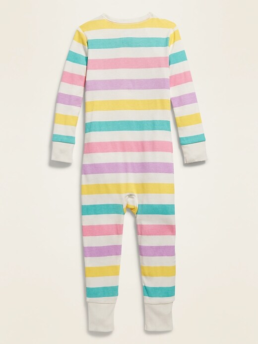 View large product image 2 of 2. Striped Pajama One-Piece for Toddler & Baby