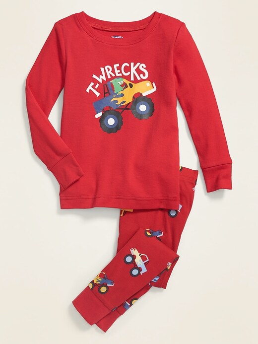 View large product image 1 of 2. "T-Wrecks" Pajama Set for Toddler & Baby