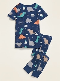 Image number 2 showing, Unisex Snug-Fit Printed Pajama Set for Toddler & Baby