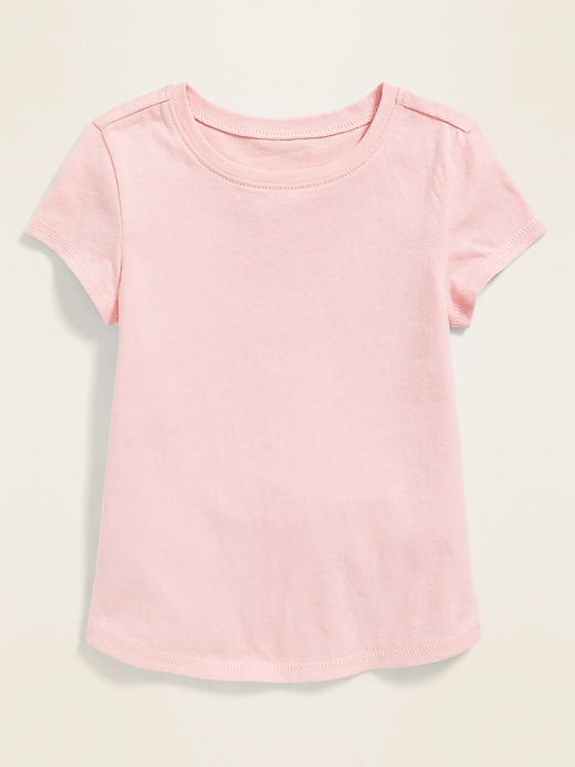 Voir une image plus grande du produit 1 de 2. T-shirt à encolure ras du cou en jersey pour toute-petite fille