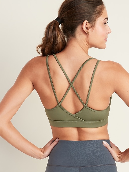 Image number 1 showing, Light Support Strappy Sports Bra for Women