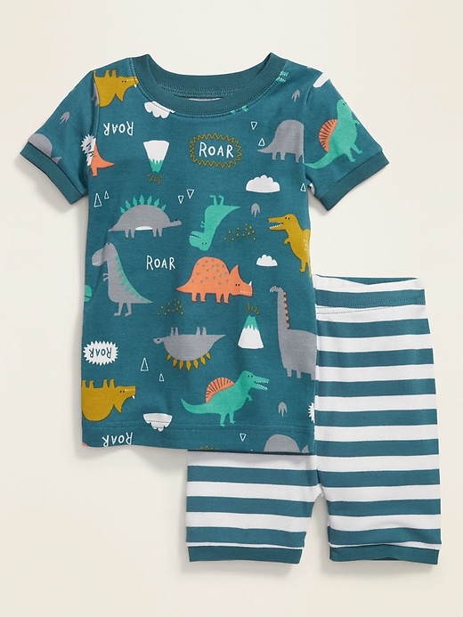 Voir une image plus grande du produit 1 de 2. Pyjama à motifs de dinosaures pour tout-petit et bébé