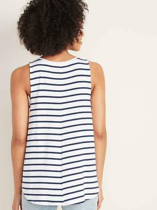 View large product image 2 of 3. Luxe Striped Swing Tank Top for Women