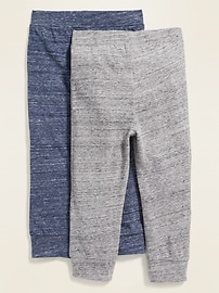 View large product image 3 of 3. Unisex Jersey-Knit Jogger Pants 2-Pack for Toddler