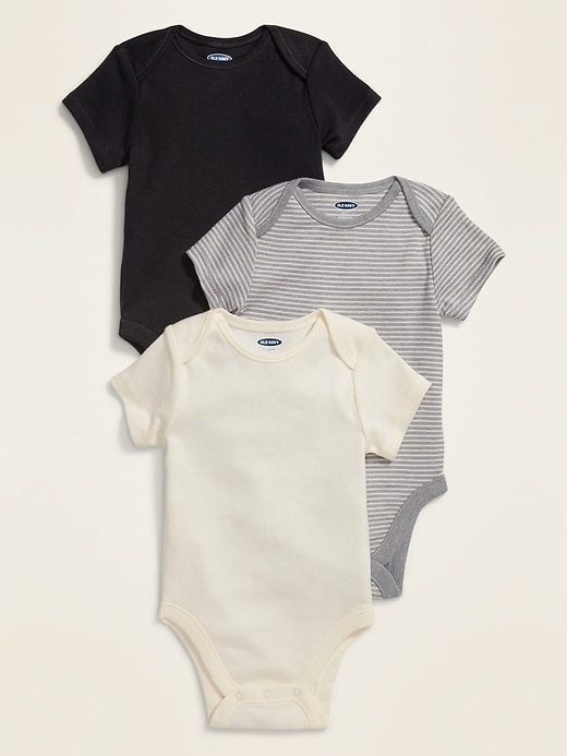 View large product image 1 of 2. Unisex Bodysuit 3-Pack for Baby