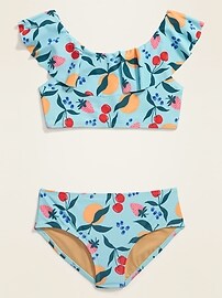View large product image 3 of 3. Ruffle-Trim Bikini for Girls