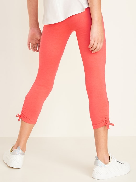 View large product image 2 of 2. Cropped Ruched-Hem Leggings for Girls