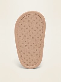 Voir une image plus grande du produit 4 de 4. Sandales en mélange de lin avec bride en T à boucle pour bébé