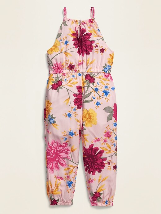 View large product image 2 of 3. Printed Sleeveless Jumpsuit for Toddler Girls
