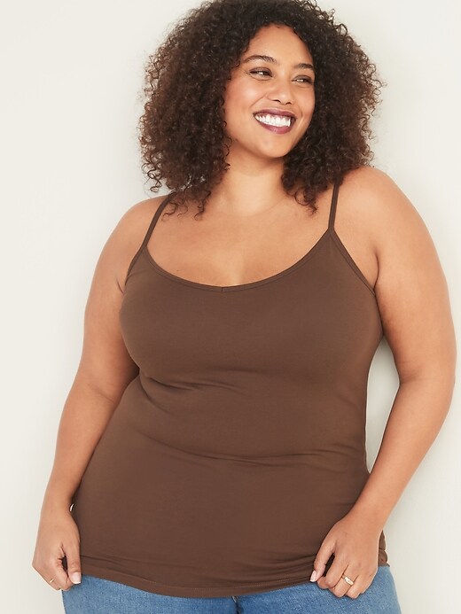 View large product image 1 of 1. First-Layer Plus-Size V-Neck Cami