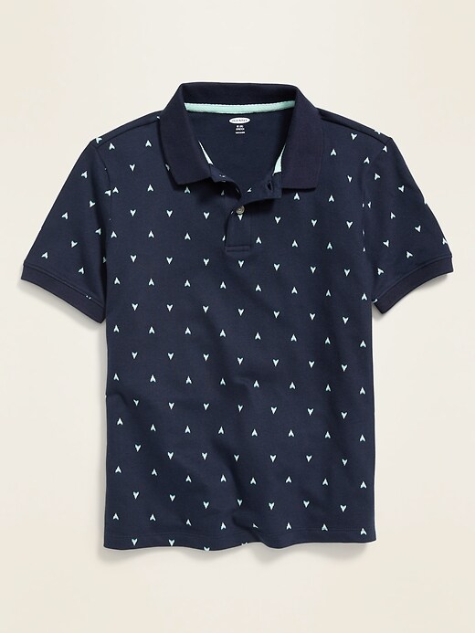 View large product image 1 of 1. Built-In Flex Pique Uniform Polo For Boys