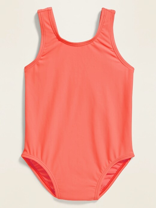 View large product image 1 of 1. Neon-Color Swimsuit for Toddler Girls