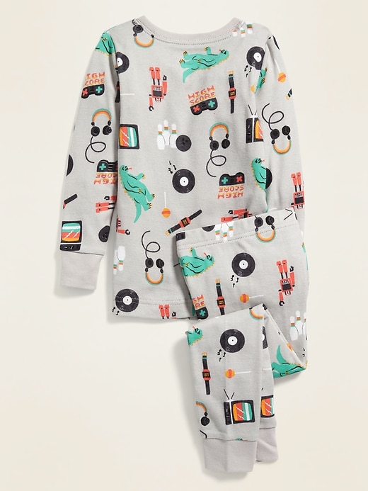 View large product image 2 of 2. Game-Print Pajama Set for Toddler & Baby