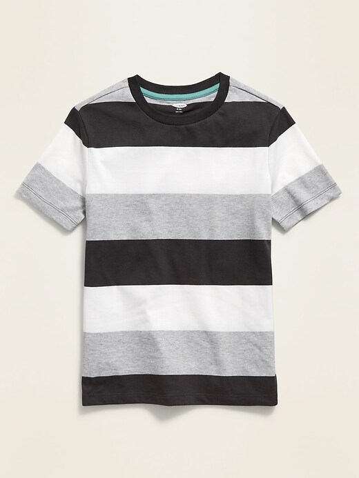 View large product image 1 of 1. Bold-Stripe Softest T-Shirt for Boys