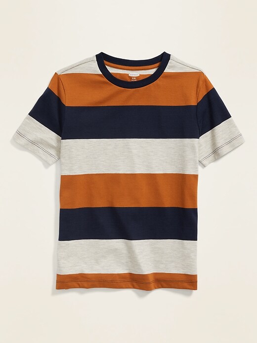 View large product image 1 of 1. Bold-Stripe Softest T-Shirt for Boys