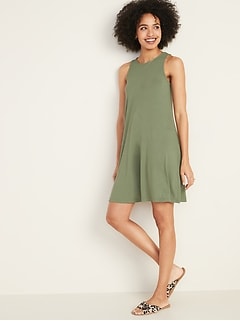 gap sleeveless swing dress