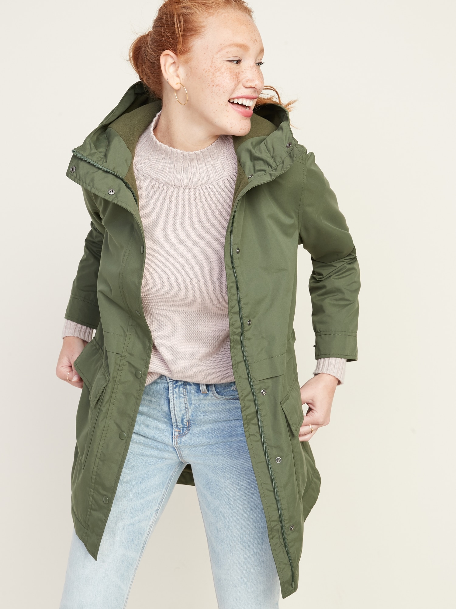 womens navy rain jacket