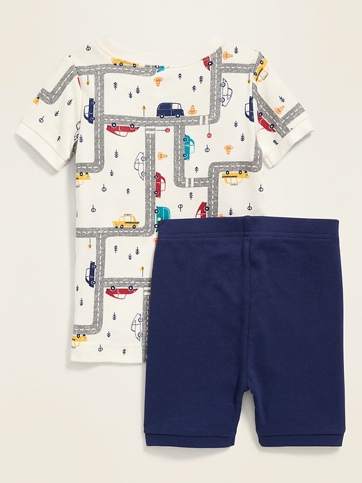 Voir une image plus grande du produit 2 de 2. Pyjama à motif de voiture pour tout-petit et bébé