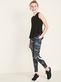 View large product image 3 of 3. Mid-Rise Side-Pocket PowerPress Leggings for Girls
