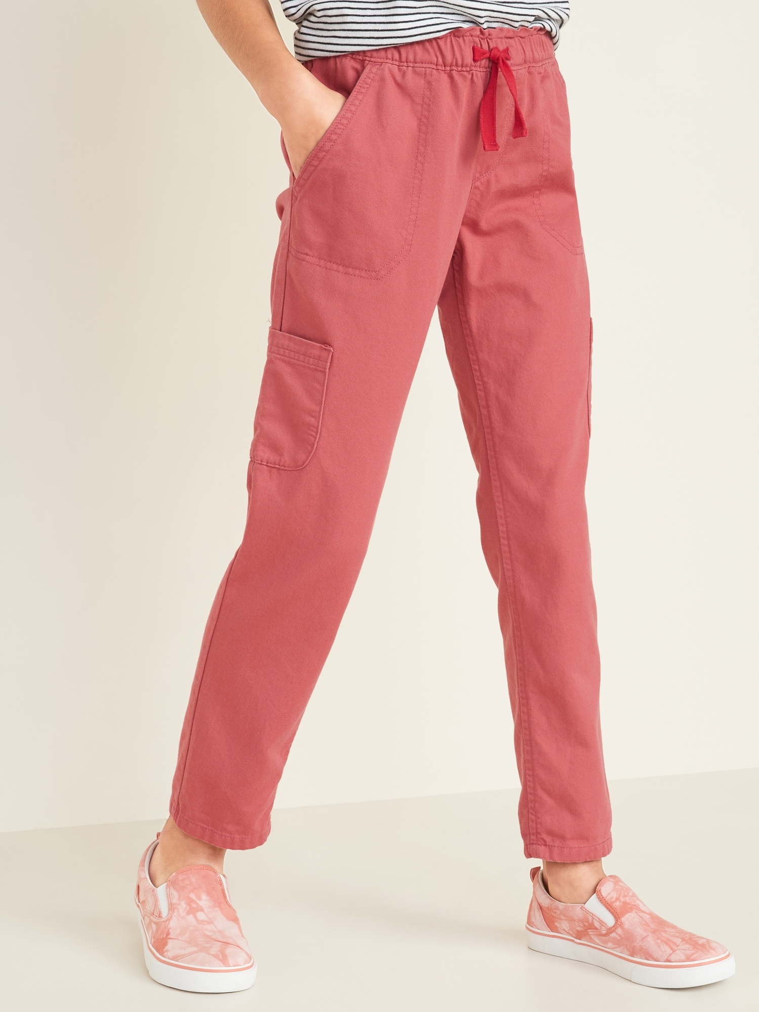 Women's Elastic Waist Pull-On Chino Pants