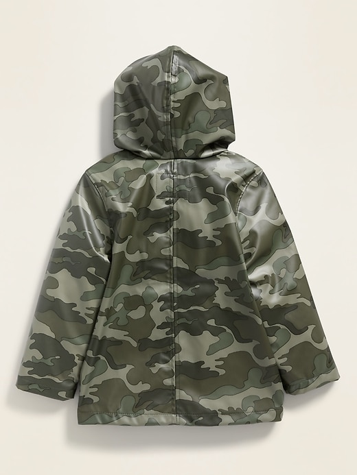 View large product image 2 of 4. Water-Resistant Hooded Zip Jacket for Toddler Boys