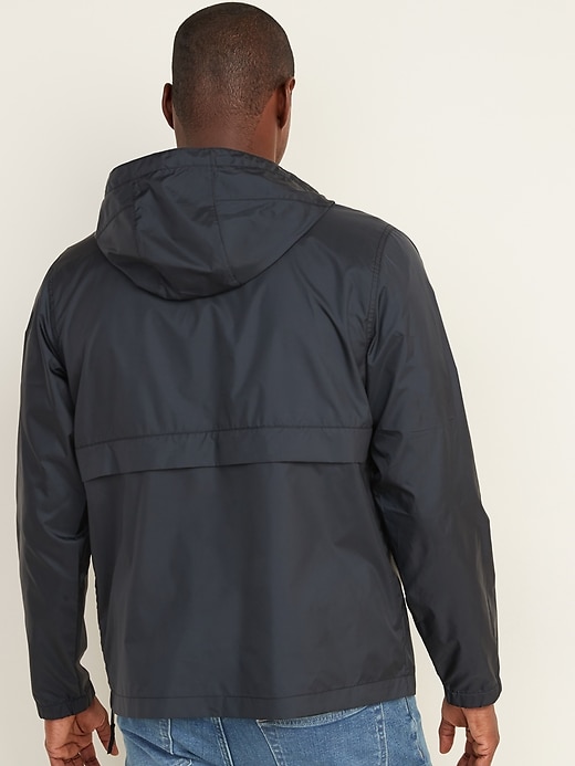 Image number 2 showing, Water-Resistant Packable 1/2-Zip Hooded Jacket