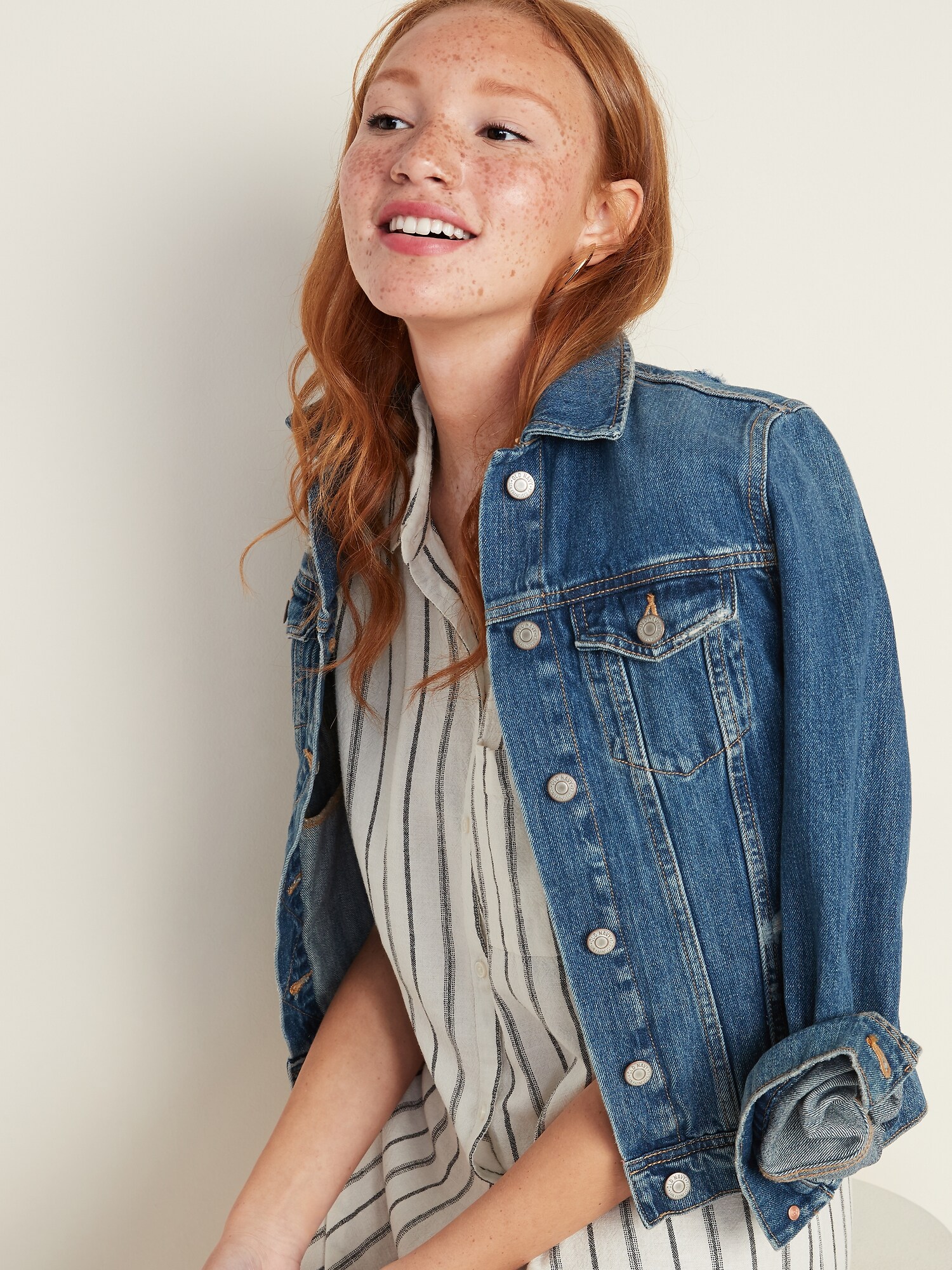 old navy striped shirt dress