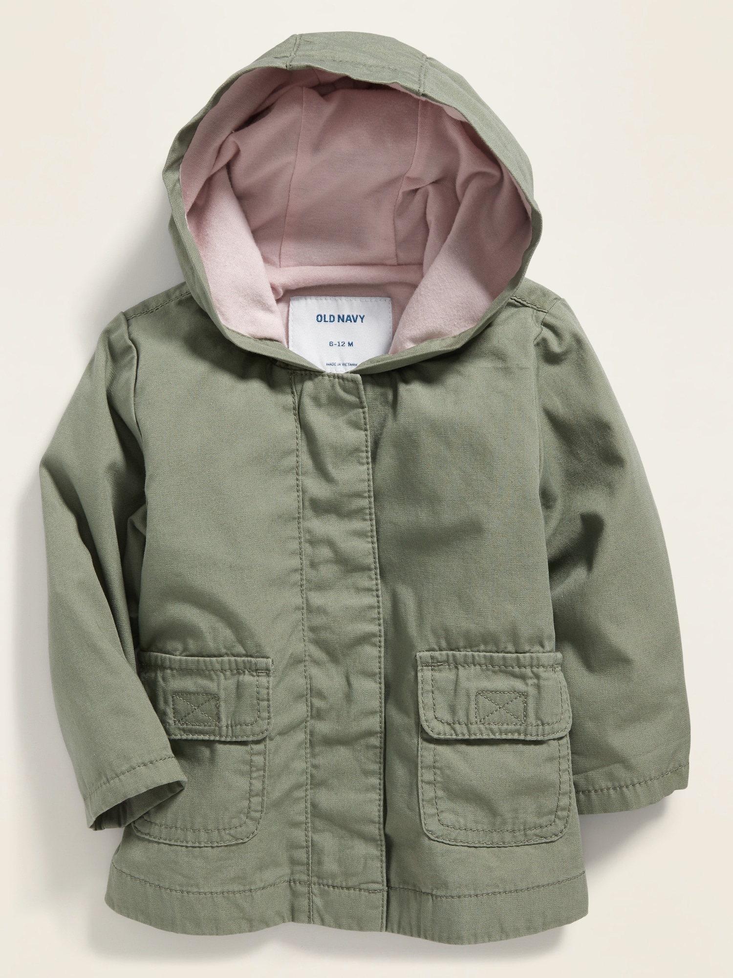 Unisex Hooded Canvas Utility Jacket for Baby | Old Navy