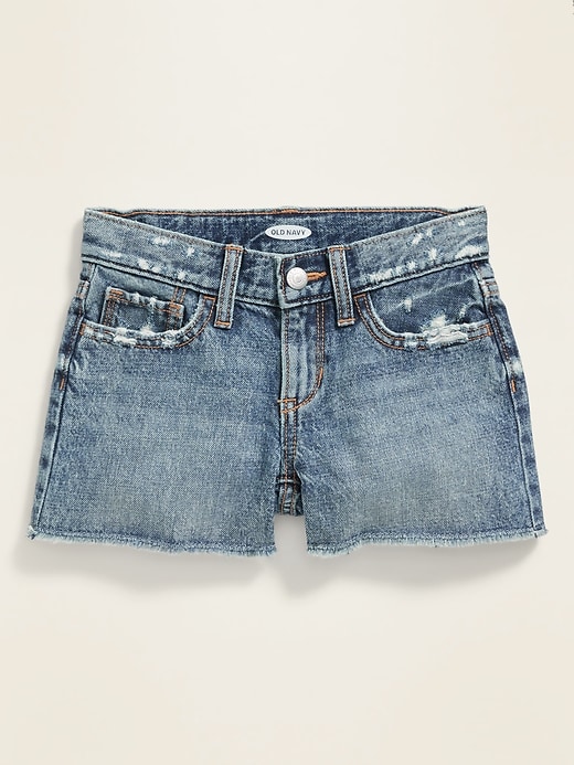 View large product image 2 of 3. Distressed Jean Cut-Off Shorts for Girls