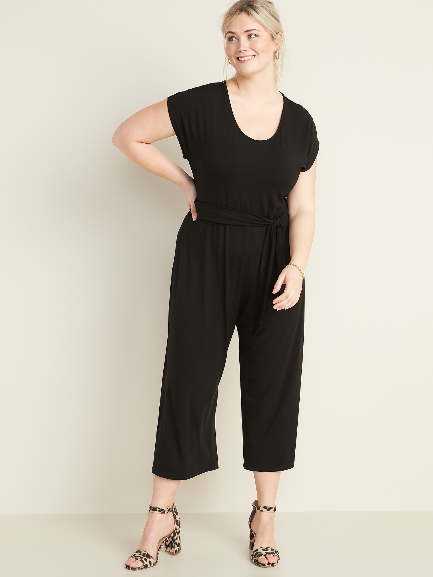 Plus Size Jumpsuit and Boiler Suit in Navy, Cool Plus Size