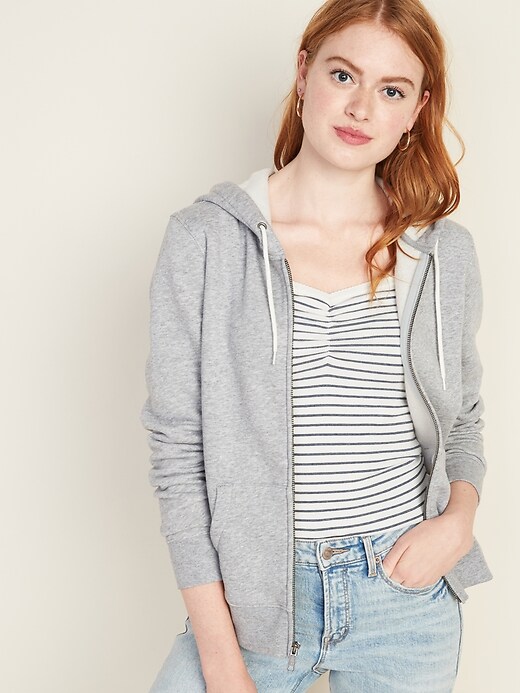 Image number 1 showing, Relaxed Zip Hoodie for Women