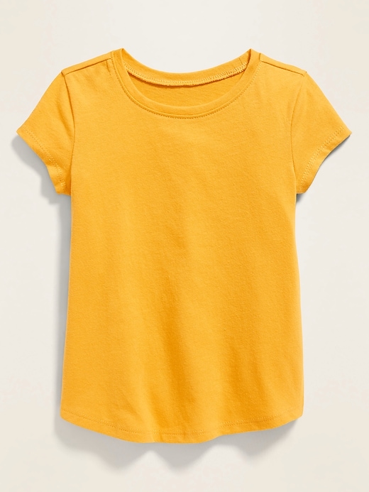View large product image 1 of 2. Fitted Scoop-Neck Tee for Toddler Girls