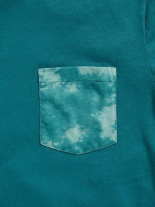 View large product image 2 of 2. Soft-Washed Graphic Chest-Pocket Tee