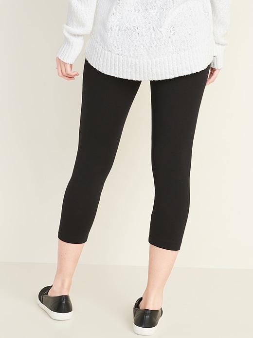 View large product image 2 of 2. High-Waisted Cropped Leggings For Women