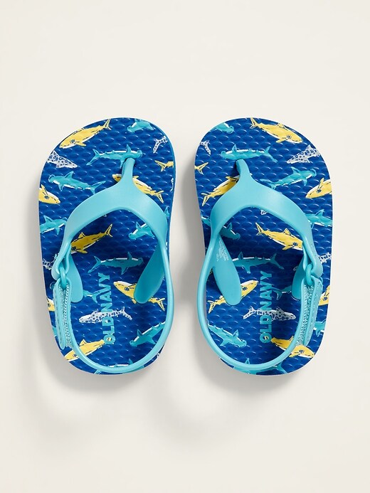 View large product image 1 of 1. Unisex Secure-Strap Flip-Flops for Baby