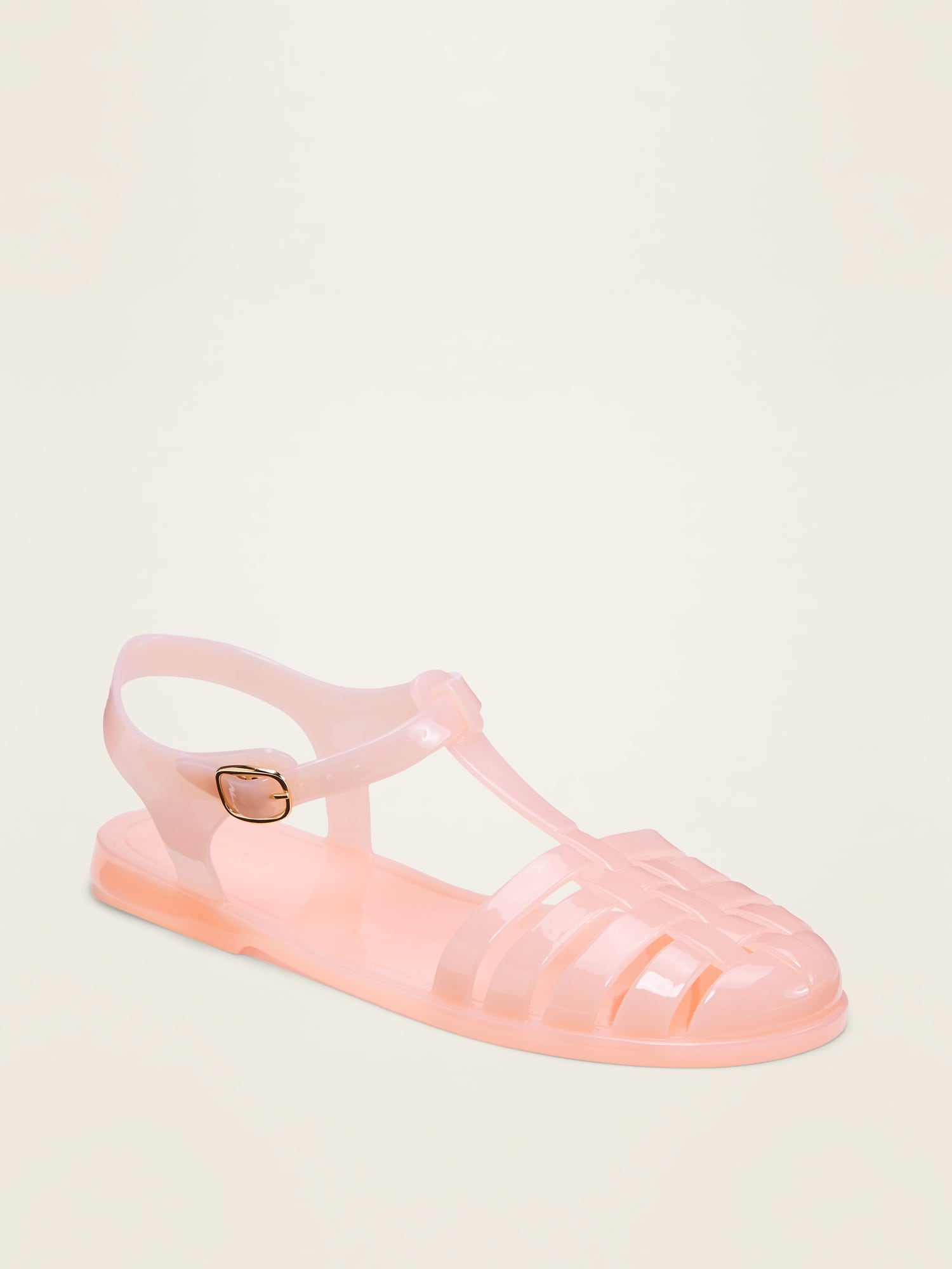 Old Navy Jelly Strawberry Jelly Fisherman Sandals For Girls