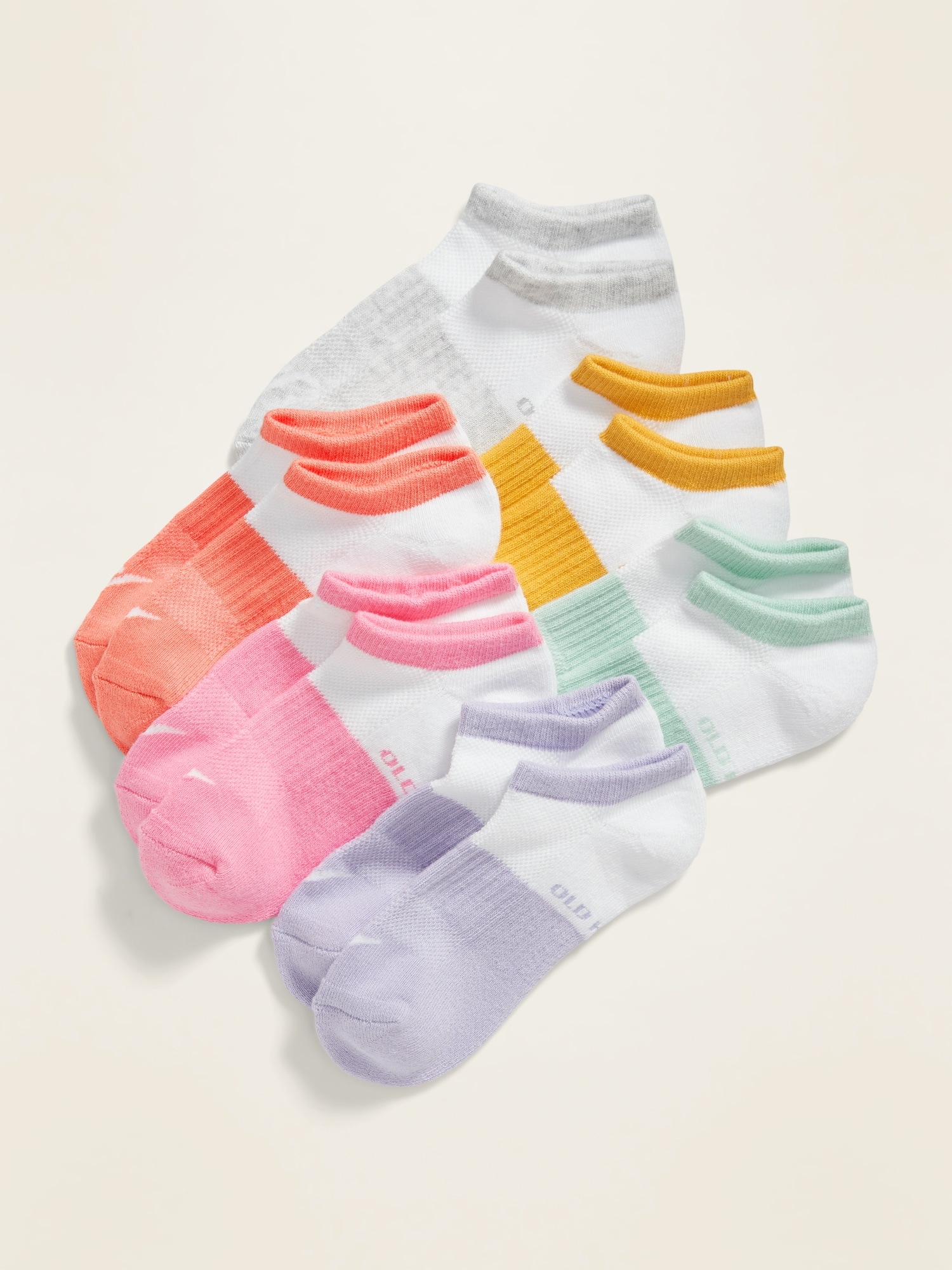 Mesh Ankle Socks 6-Pack for Girls | Old Navy