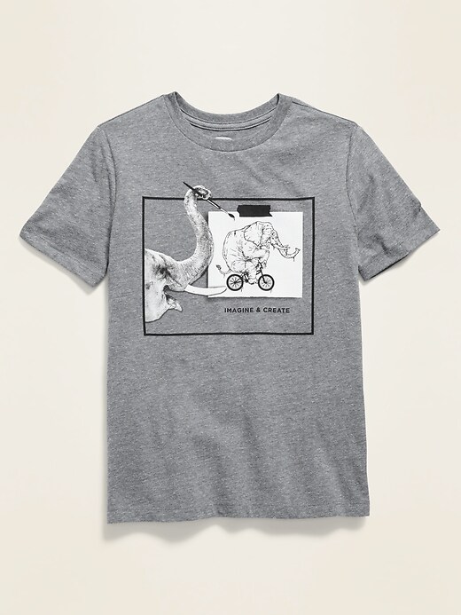 Voir une image plus grande du produit 1 de 1. T-shirt décontracté à imprimé pour garçon