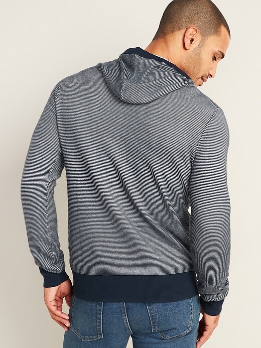 Image number 2 showing, Lightweight Textured-Stripe Pullover Sweater Hoodie