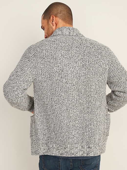Image number 2 showing, Marled Shawl-Collar Button-Front Cardigan