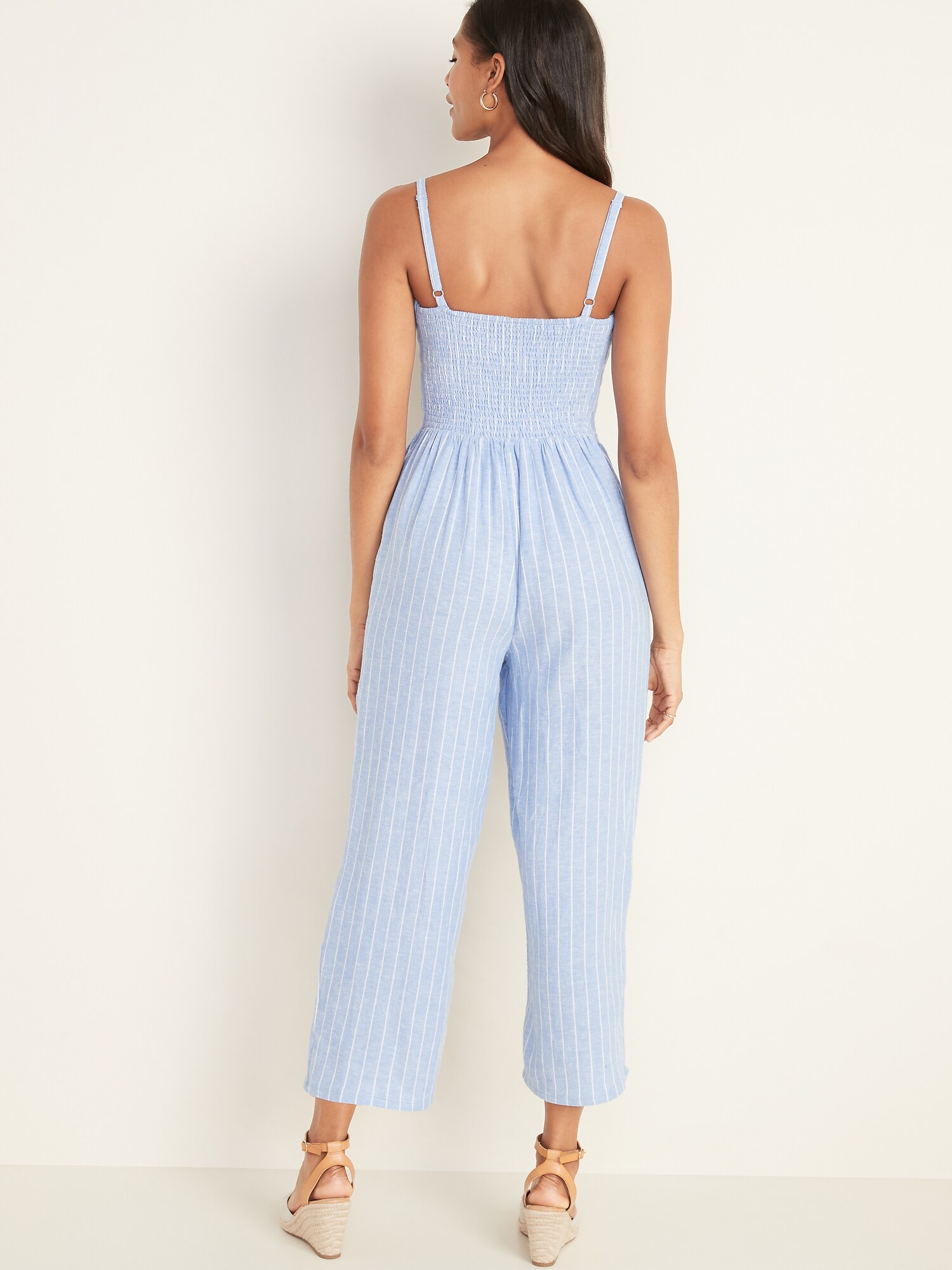old navy jumpsuit striped