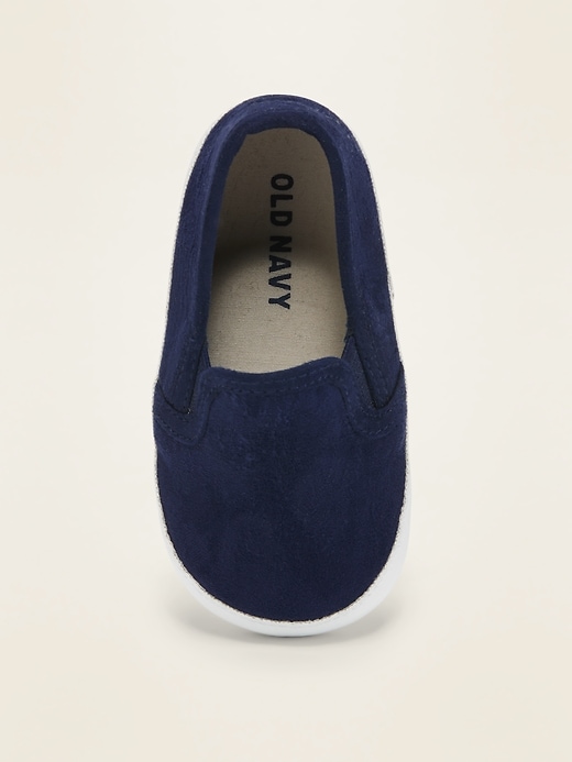 View large product image 2 of 4. Unisex Faux-Suede Slip-Ons For Baby