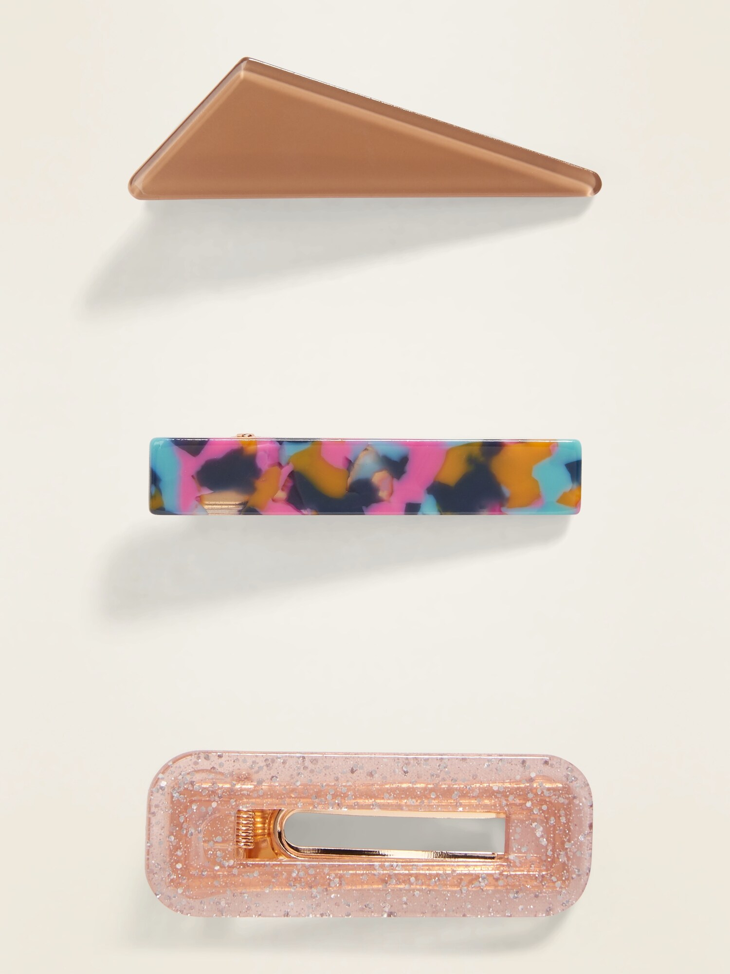 Geometric Hair Clips 3Pack for Girls Old Navy