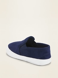 View large product image 3 of 4. Unisex Faux-Suede Slip-Ons For Baby