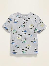 View large product image 4 of 4. Printed Jersey Henley for Toddler Boys