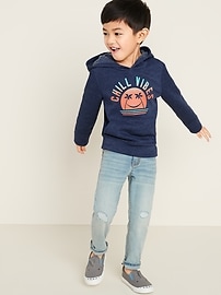 View large product image 3 of 4. "Chill Vibes" Graphic Pullover Hoodie for Toddler Boys