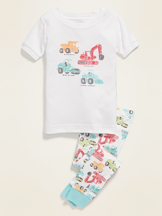 View large product image 1 of 1. Construction Truck Pajama Set for Toddler & Baby