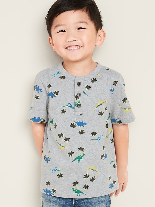 View large product image 1 of 4. Printed Jersey Henley for Toddler Boys