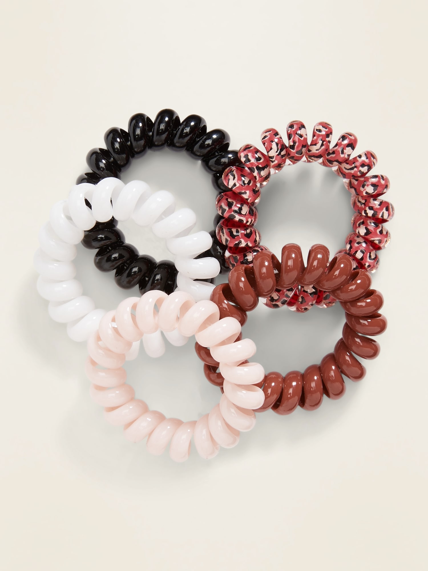 Spiral Hair Ties 5-Pack For Women | Old Navy