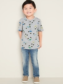 View large product image 3 of 4. Printed Jersey Henley for Toddler Boys